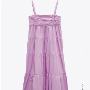 Zara tiered poplin dress **ISO**